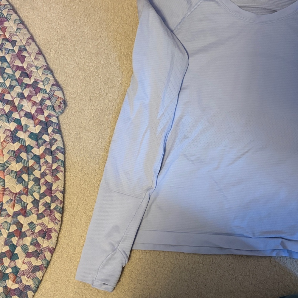 Lululemon Periwinkle Swiftly Tech Long Sleeve “Race Length” - Picture 3 of 9